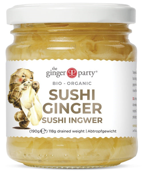 Imbir marynowany do sushi 190 g (118 g) - Ginger People (EKO)