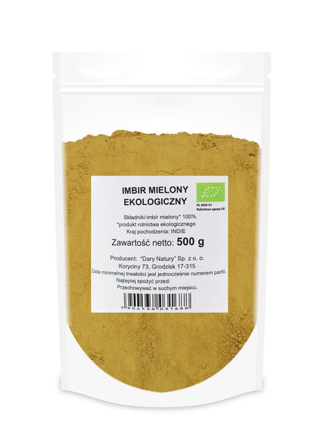 Imbir mielony 500 g - Dary Natury (EKO)