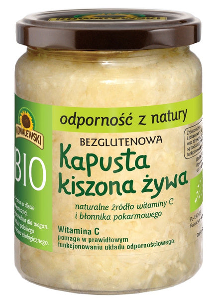 Kapusta kiszona żywa niepasteryzowana bezglutenowa 400 g - Kowalewski (EKO)