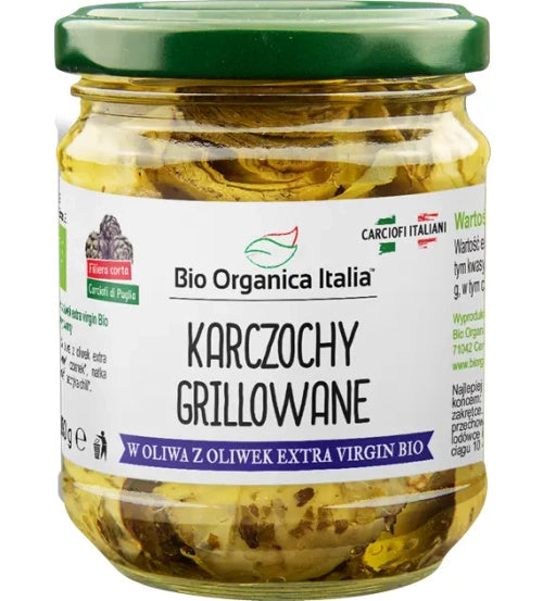 Karczochy grillowane z oliwą z oliwek extra virgin 190 g - Bio Organica Italia (EKO)