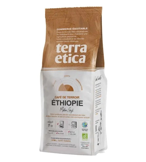 Kawa mielona arabica 100 % moka guji etiopia fair trade 250 g - Cafe Michel (EKO)