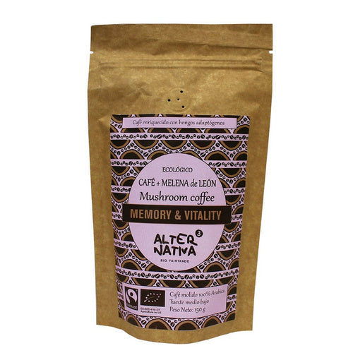 Kawa mielona arabica z lion`s mane fair trade bezglutenowa 150 g - Alternativa3 (EKO)
