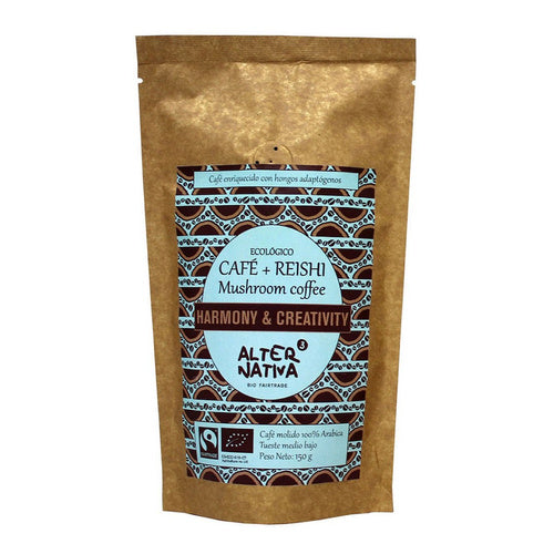 Kawa mielona arabica z reishi fair trade bezglutenowa 150 g - Alternativa3 (EKO)