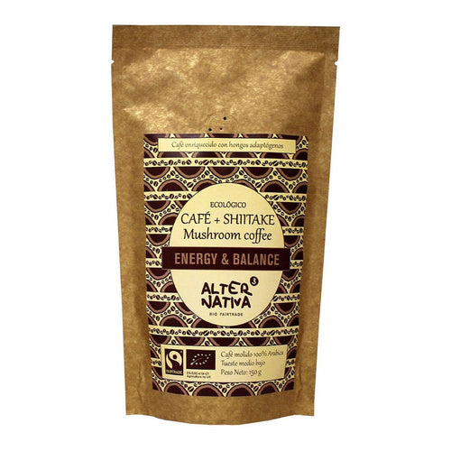 Kawa mielona arabica z shiitake fair trade bezglutenowa 150 g - Alternativa3 (EKO)