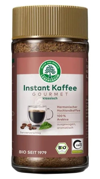 Kawa rozpuszczalna liofilizowana arabica gourmet 100 % 100 g - Lebensbaum (EKO)