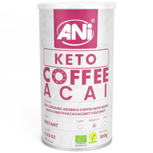 Kawa rozpuszczalna reishi KETO acai 100 g - Ani (EKO)