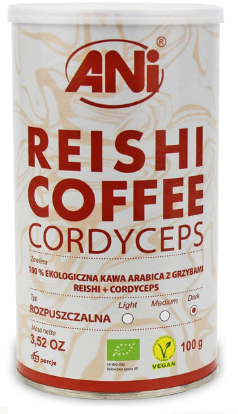Kawa rozpuszczalna reishi i cordyceps 100 g - Ani (EKO)