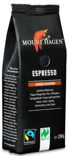 Kawa ziarnista arabica 100 % espresso fair trade 250 g - Mount Hagen (EKO)