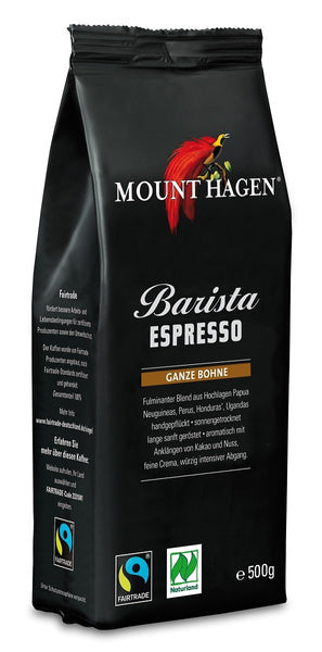 Kawa ziarnista arabica robusta barista espresso 500 g - Mount Hagen (EKO)