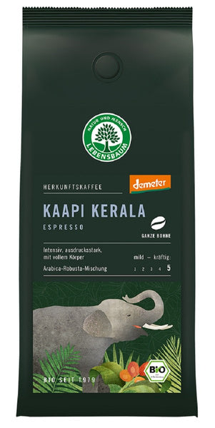 Kawa ziarnista arabica / robusta kaapi kerala espresso 250 g - Lebensbaum (EKO)