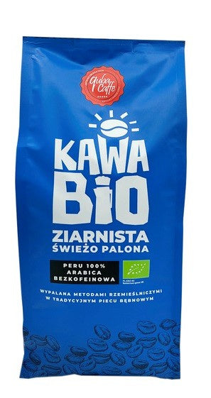 Kawa ziarnista bezkofeinowa arabica 100 % peru 1 kg - Quba Caffe (EKO)