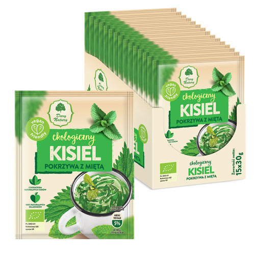 Kisiel instant pokrzywa z miętą bezglutenowy 30 g - Dary Natury (EKO)