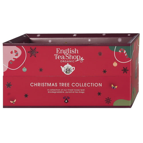 Kolekcja herbatek na choinkę piramidki 6 smaków (6 x 2 g) 12 g - English Tea Shop (EKO)