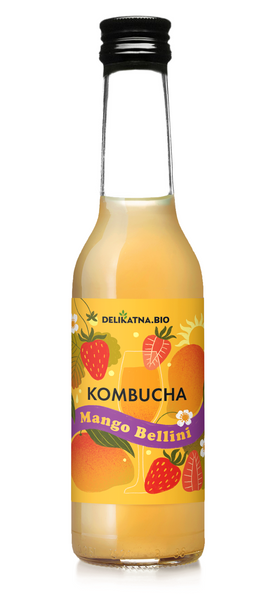 Kombucha koktajlowa mango bellini 270 ml - Delikatna (EKO)