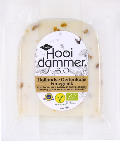 Kozi ser dojrzewający z kozieradką 200 g - Hooidammer (EKO)