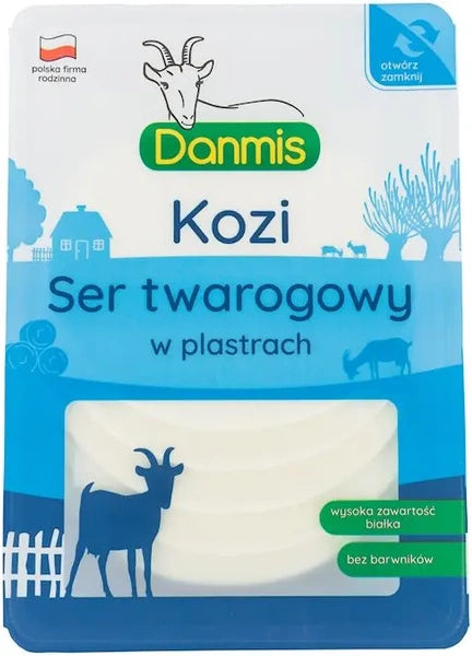 Kozi ser twarogowy plastry 100 g - Danmis