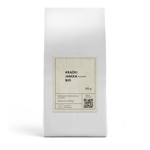 Krążki jabłka chipsy jabłkowe suszone bezglutenowe 100 g - The Planet (EKO)