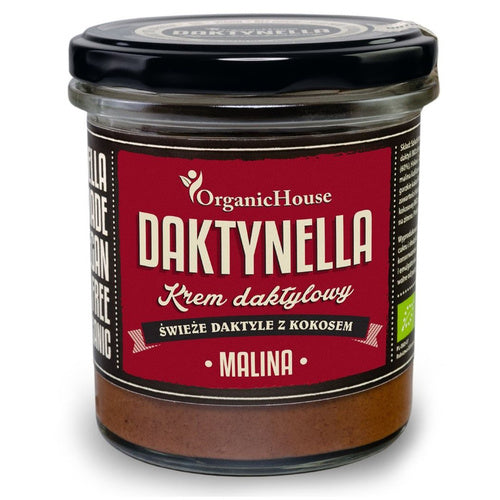 Krem kokosowo daktylowy malina daktynella bezglutenowy 280 g - Organichouse (EKO)