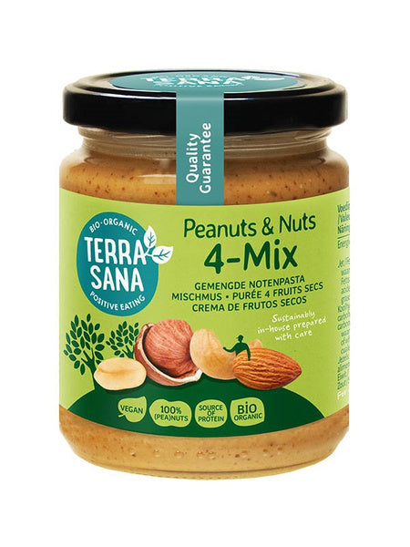 Krem orzechowy mix (4 orzechy) 250 g - Terrasana (EKO)