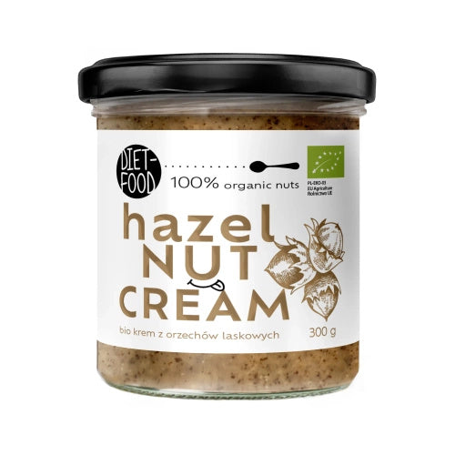 Krem z orzechów laskowych prażonych 300 g - DIET-FOOD (EKO)