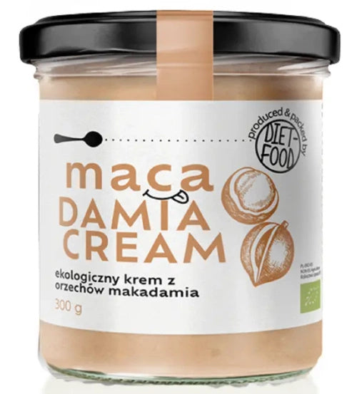 Krem z orzechów macadamia 300 g - DIET-FOOD (EKO)