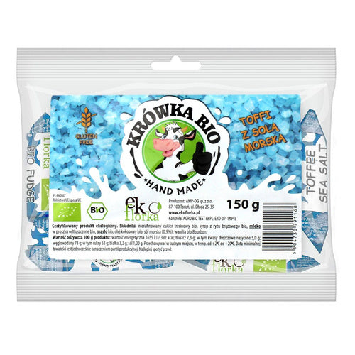 Krówki z solą morską bezglutenowe 150 g - Ekoflorka (EKO)