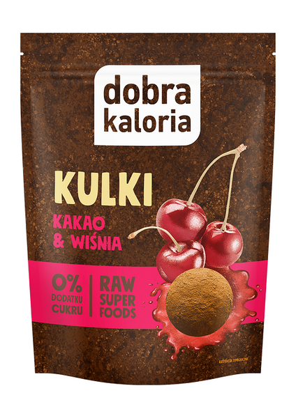 Kulki daktylowe kakao i wiśnia 58 g - Dobra Kaloria