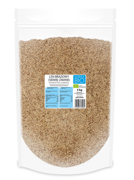 Len brązowy siemię lniane 5 kg - Horeca (EKO)