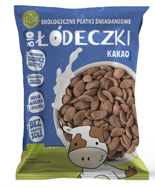Łódeczki jaglano orkiszowe kakaowe bez dodatku cukru  260 g - Helpa (EKO)