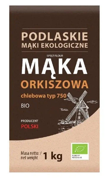 Mąka orkiszowa chlebowa typ 750 1 kg - Mąki Podlaskie (EKO)