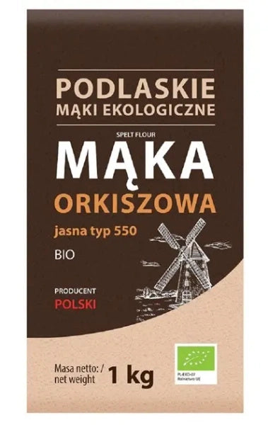 Mąka orkiszowa jasna typ 550 1 kg - Mąki Podlaskie (EKO)