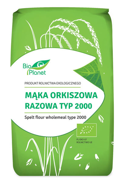 Mąka orkiszowa razowa typ 2000 500 g - Bio Planet (EKO)