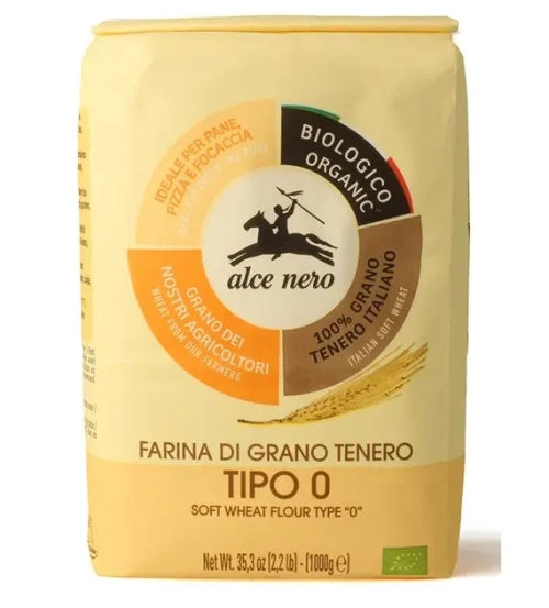 Mąka pszenna włoska typ 0 na pizzę 1 kg - Alce Nero (EKO)