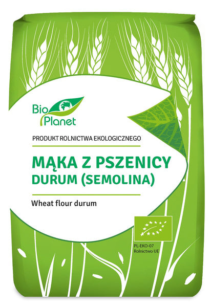 Mąka z pszenicy durum semolina 1 kg - Bio Planet (EKO)
