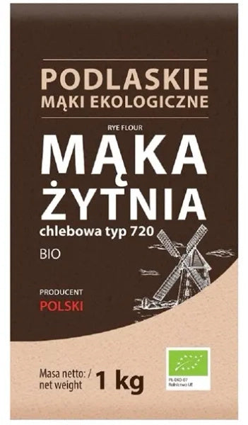 Mąka żytnia chlebowa typ 720 1 kg - Mąki Podlaskie (EKO)