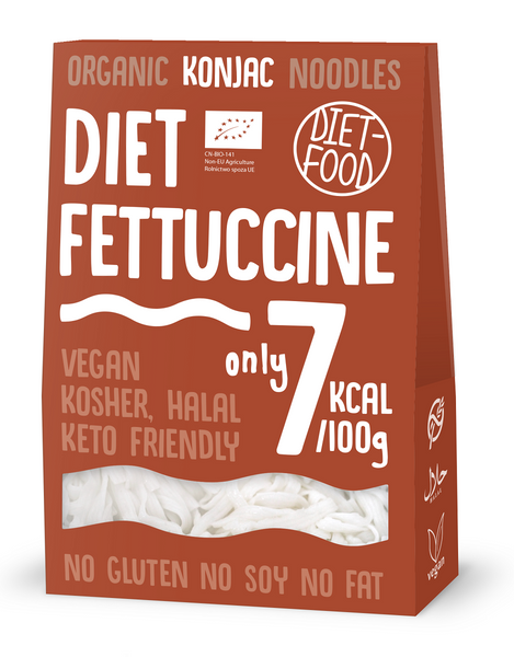 Makaron fettuccine konjac bezglutenowy 385 g (300 g) - DIET-FOOD (EKO)