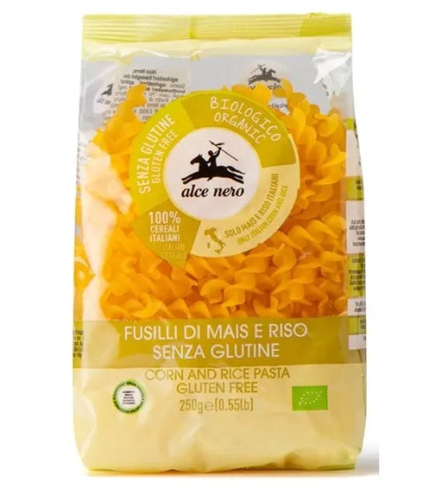 Makaron fusilli kukurydziano ryżowy bezglutenowy 250 g - Alce Nero (EKO)
