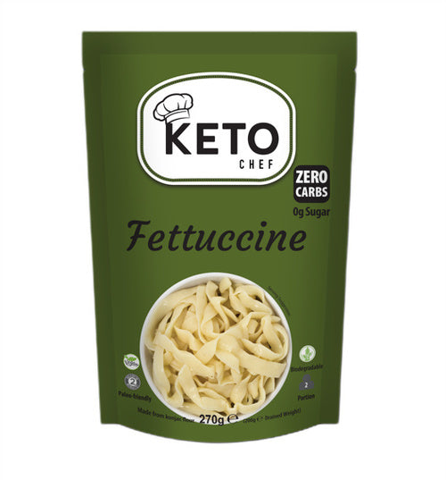 Makaron konjac fettuccine bezglutenowy 270 g (200 g) - Keto Chef (EKO)