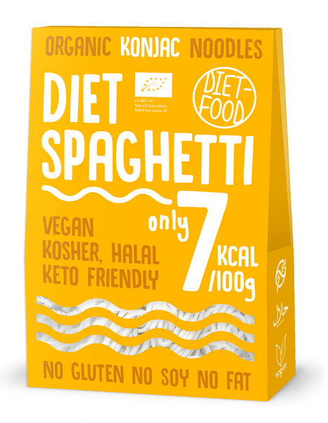 Makaron konjac spaghetti bezglutenowy 385 g (300 g) - DIET-FOOD (EKO)