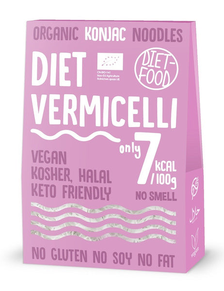 Makaron konjac vermicelli bezglutenowy 385 g (300 g) - Diet-Food (EKO)