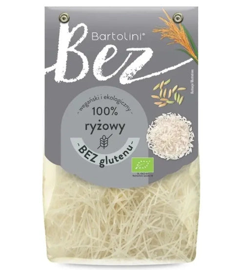 Makaron krajanka ryżowy bezglutenowy 250 g - Bartolini (EKO)