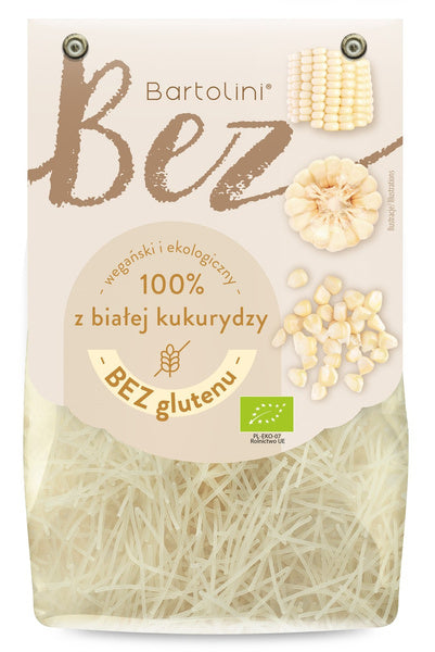 Makaron krajanka z białej kukurydzy bezglutenowy 250 g - Bartolini (EKO)