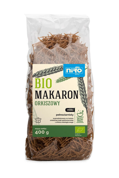 Makaron nitki rosołowy orkiszowy razowy 400 g - Niro (EKO)