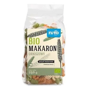 Makaron orkiszowy kolorowy jeżyki 250 g - Niro (EKO)