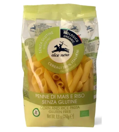 Makaron penne kukurydziano ryżowy bezglutenowy 250 g - Alce Nero (EKO)