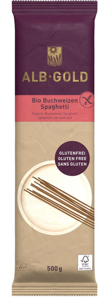 Makaron spaghetti gryczany bezglutenowy 500 g - Alb-Gold (EKO)