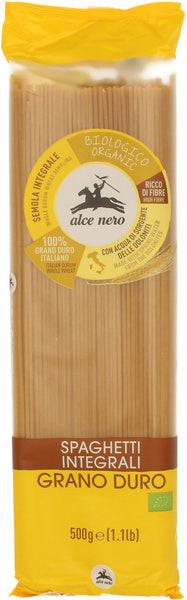 Makaron spaghetti semolinowy razowy 500 g - Alce Nero (EKO)