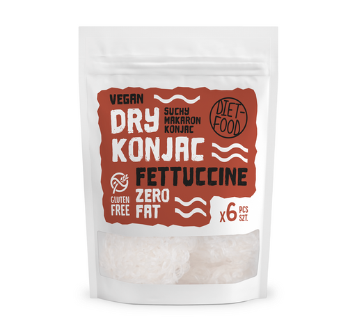 Makaron suchy konjac fettuccine bezglutenowy 150 g - DIET-FOOD