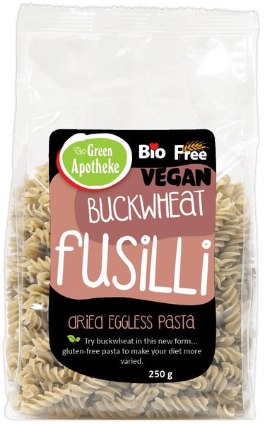 Makaron świderki fusilli gryczany bezglutenowy 250 g - Apotheke (EKO)