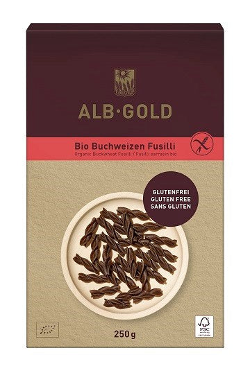 Makaron świderki gryczany bezglutenowy 250 g - Alb-Gold (EKO)